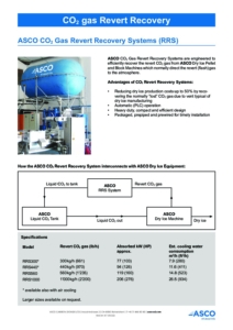 ASCO CO2 Revert Recovery Systems RRS cover